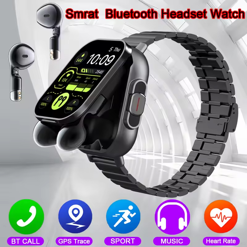 Smartwatch Headset - Jam Tangan Pintar NFC TWS Headset