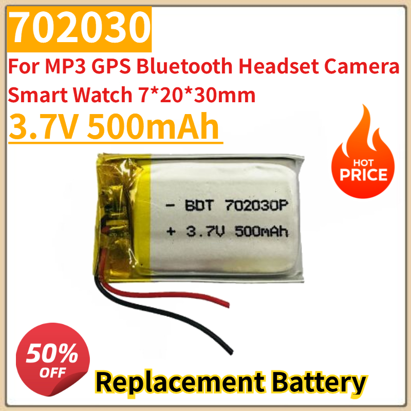 Smartwatch Headset - Baterai Isi Ulang Lipo Polimer Lithium
