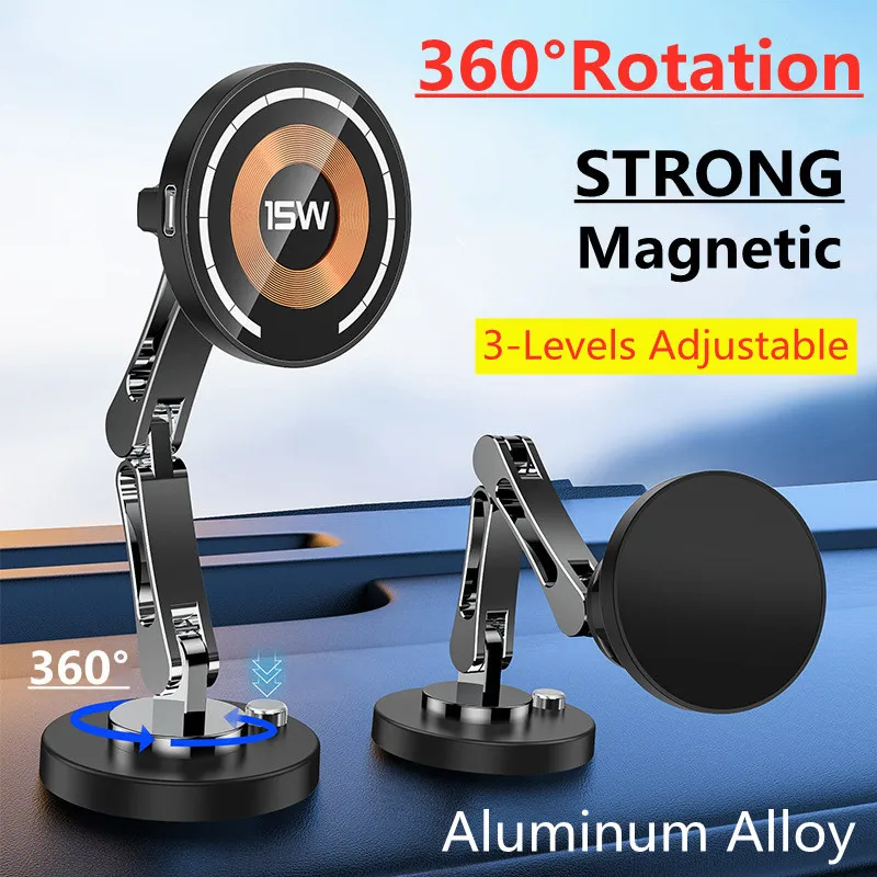 Magnetic Charging Stand - Dudukan Magnet pengisi daya nirkabel mobil,