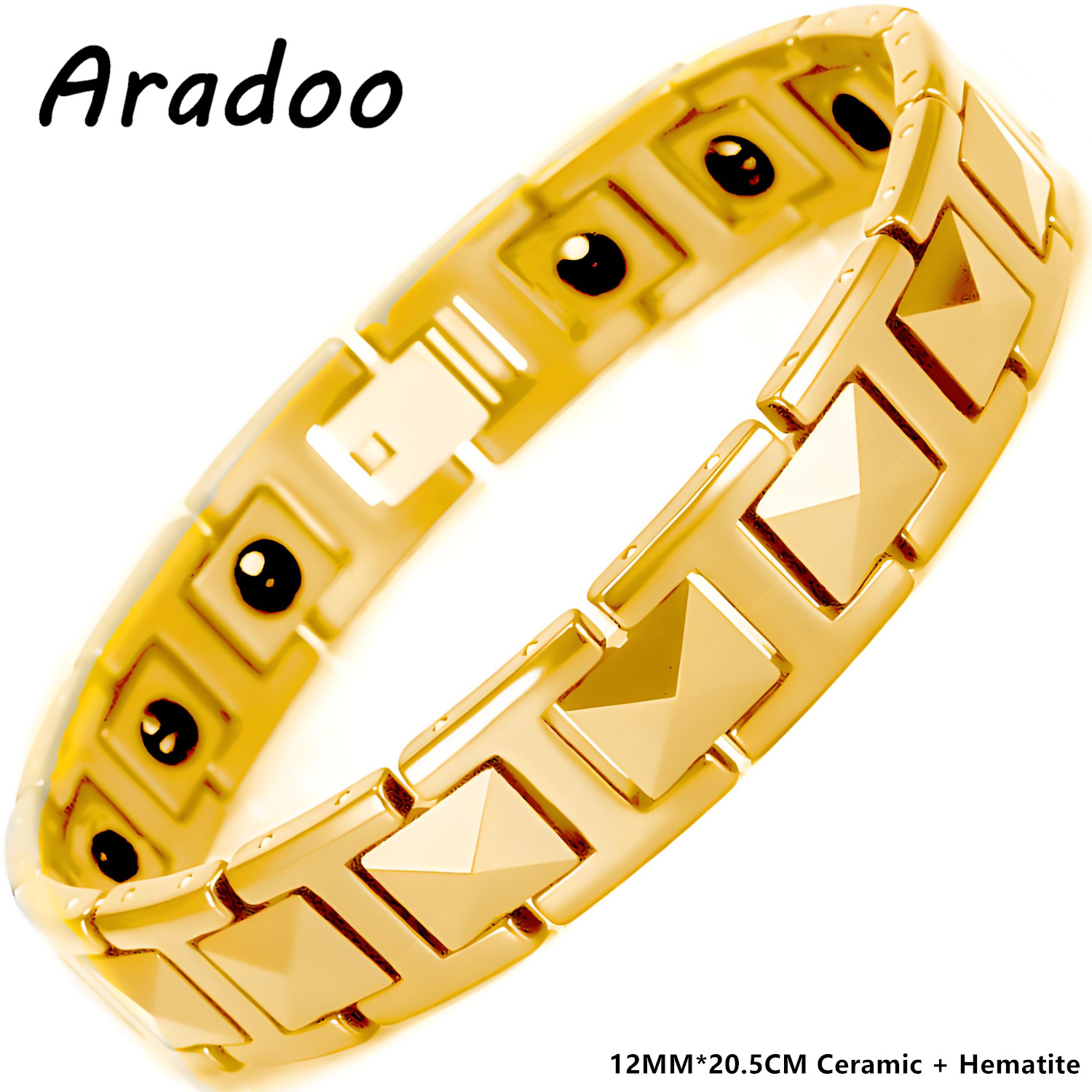 Ceramic Link Bracelet - Gelang Keramik Premium ARADOO untuk Pria