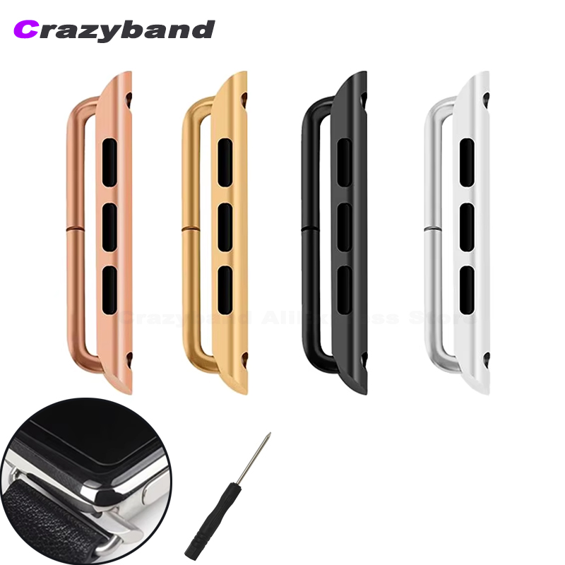 Watch Band Connector - 2 Buah Adaptor Konektor Baja Tahan