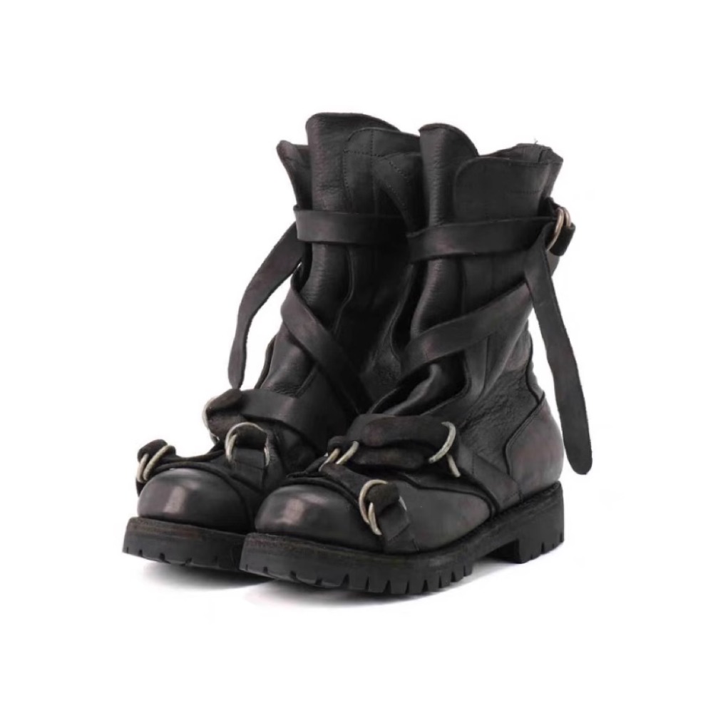 Leather Classic Strap - Sepatu Bot Motor Kulit Pria Sepatu