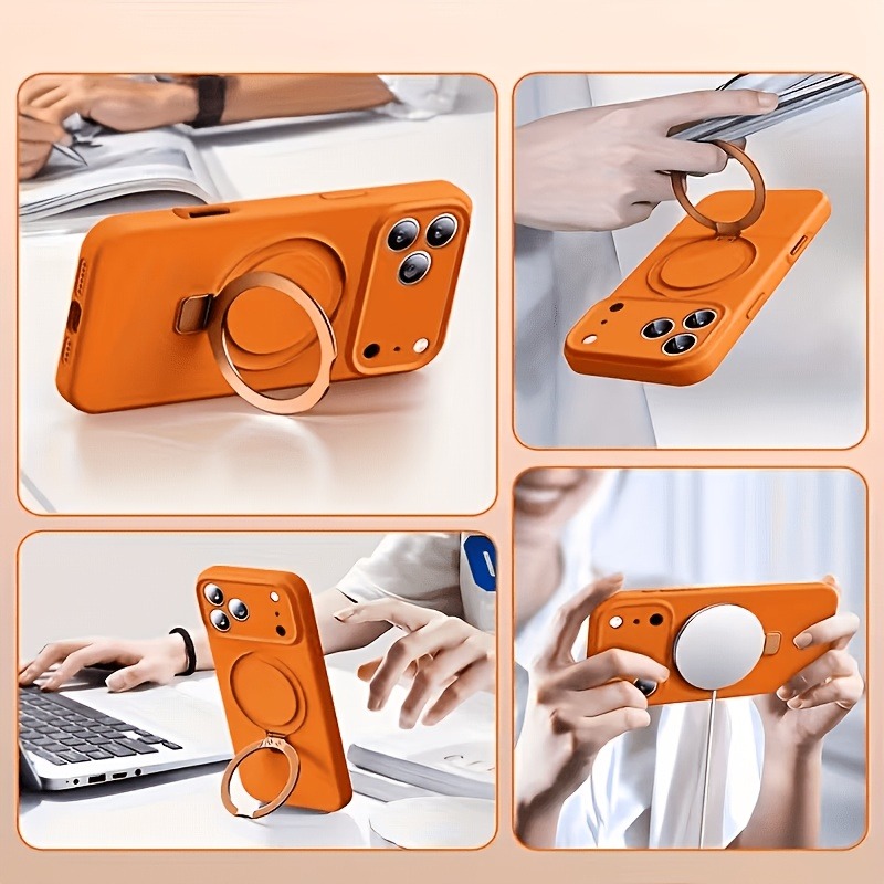 Casing Ponsel Silikon Cair den - Magnetic Charging Stand ulasan dan harga