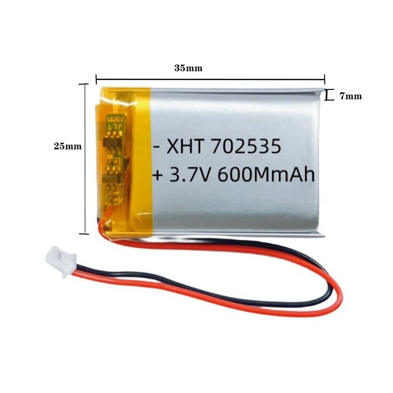 702535 3.7V 600mAh Baterai Li  - Smartwatch Headset ulasan dan harga