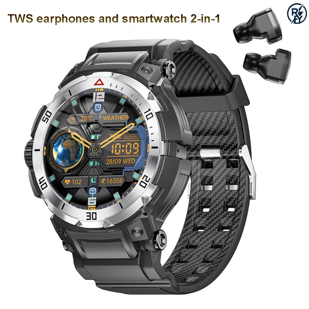 Jam Tangan Pintar 2-in-1 denga - Smartwatch Headset ulasan dan harga