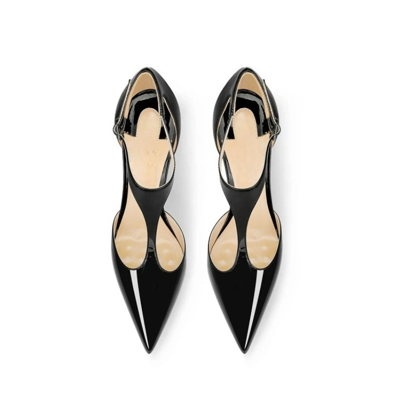 Sepatu Hak Tinggi Stiletto Hit - Leather Classic Strap ulasan dan harga