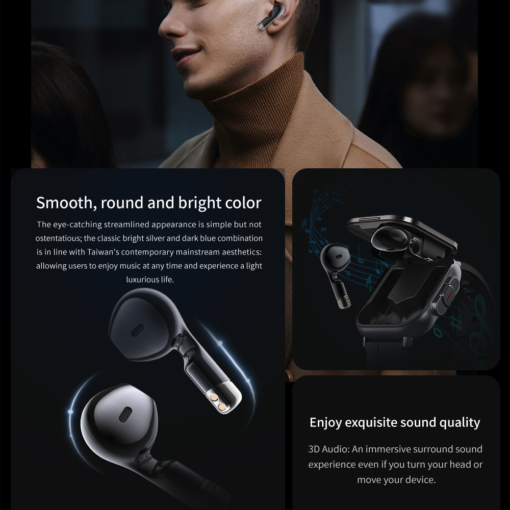 BT panggilan jam tangan pintar - Smartwatch Headset ulasan dan harga