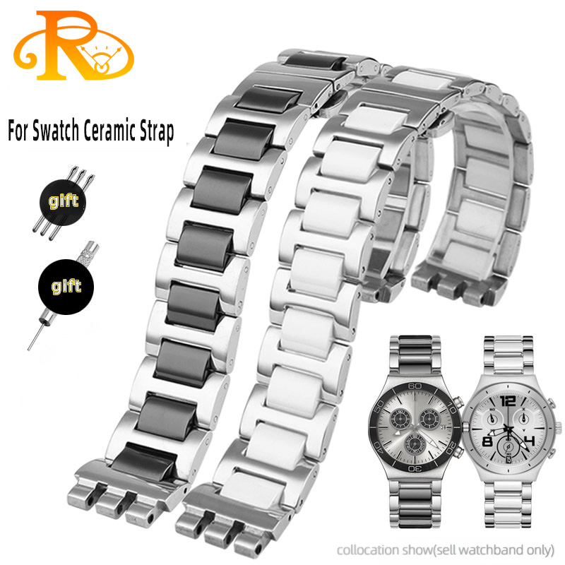 Untuk Swatch keramik + tali ba - Ceramic Link Bracelet ulasan dan harga