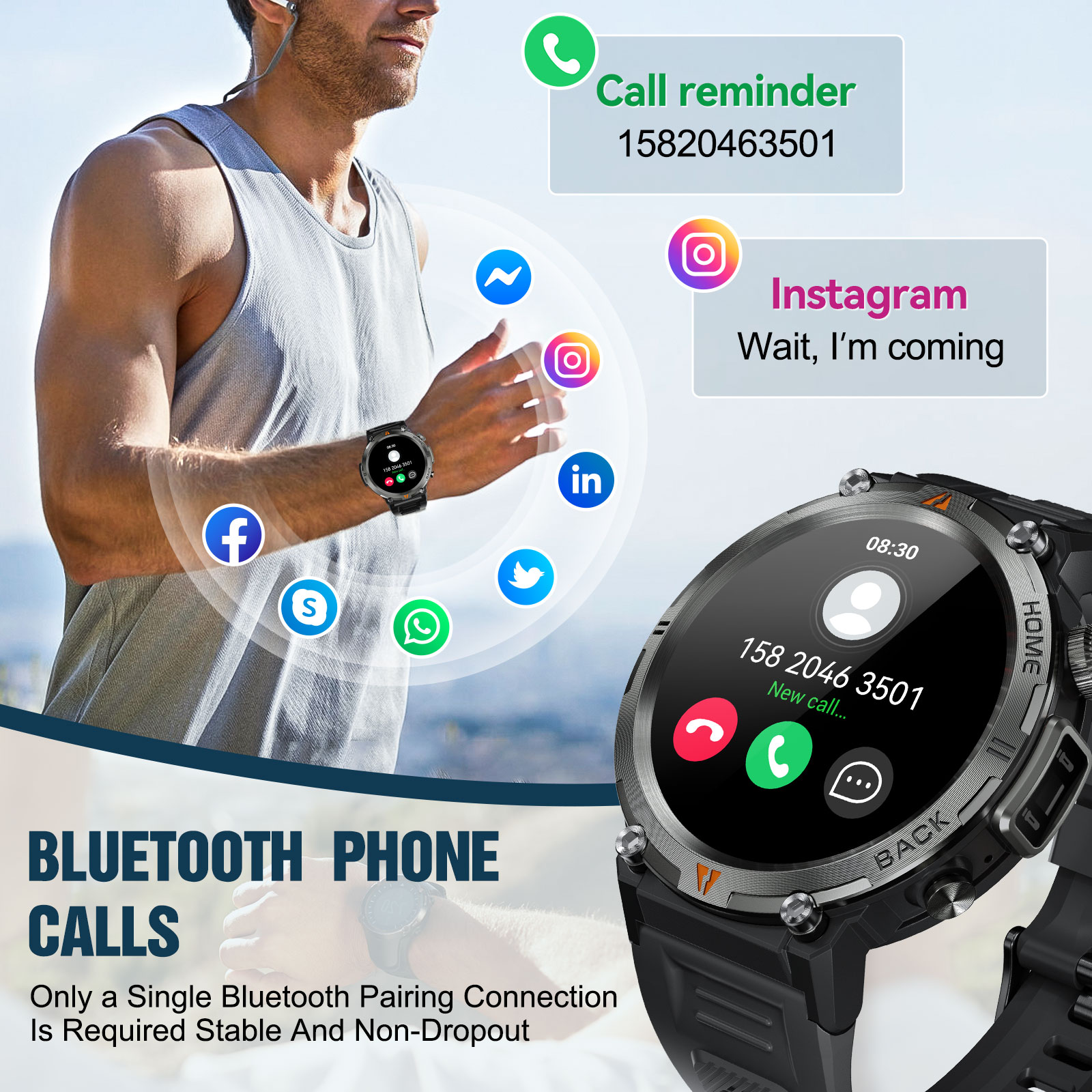 EIGIIS KE3 Jam Tangan Pintar P - Android Smartwatch Accessories ulasan dan harga