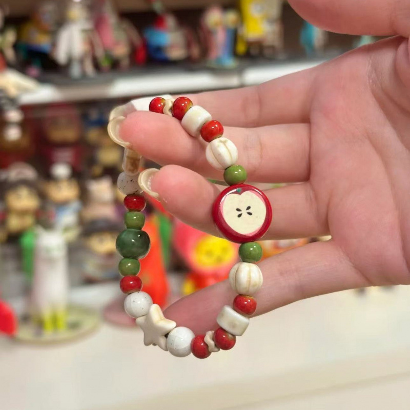 Gelang Manik Keramik Imitasi A - Ceramic Link Bracelet ulasan dan harga