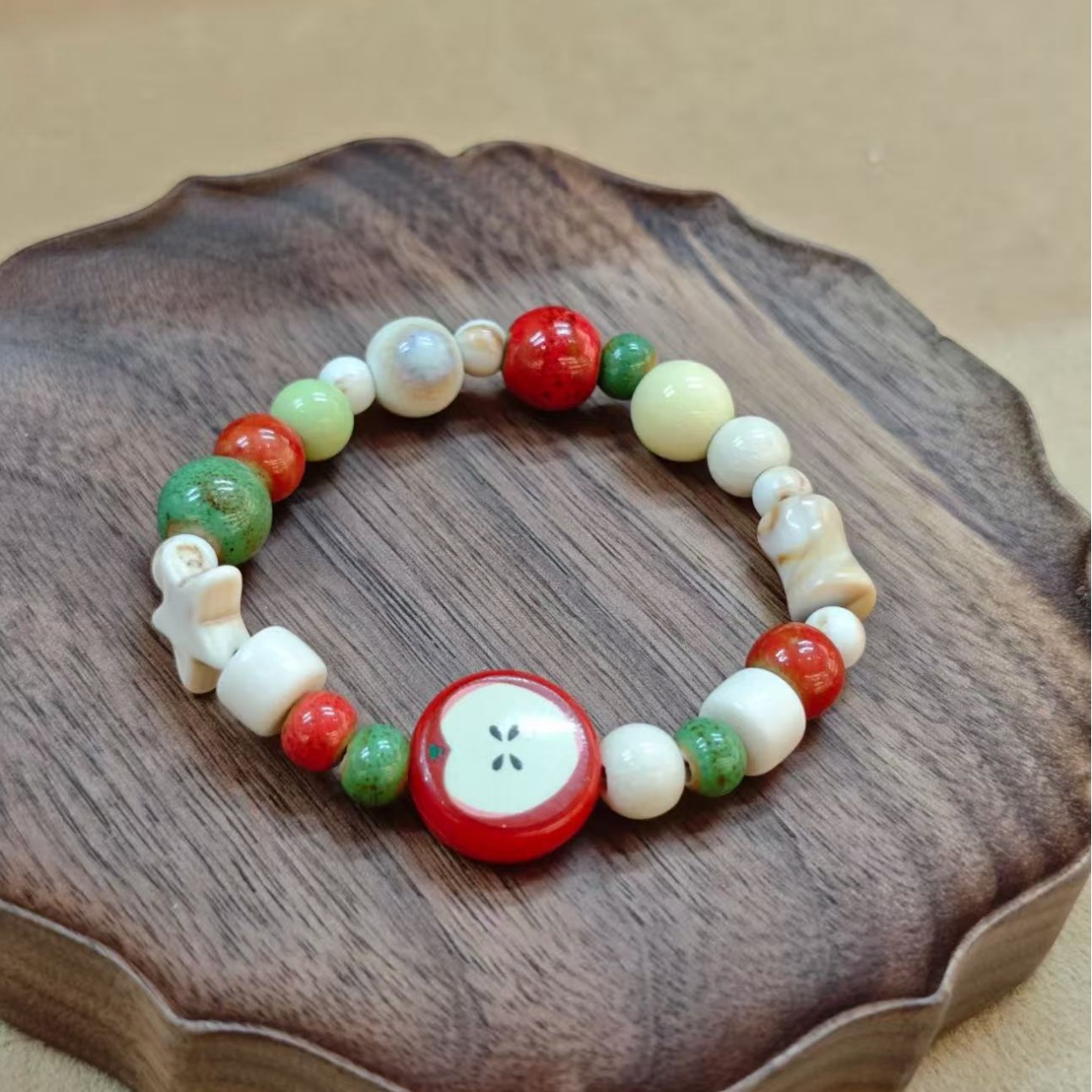 Gelang Manik Keramik Imitasi A - Ceramic Link Bracelet ulasan dan harga