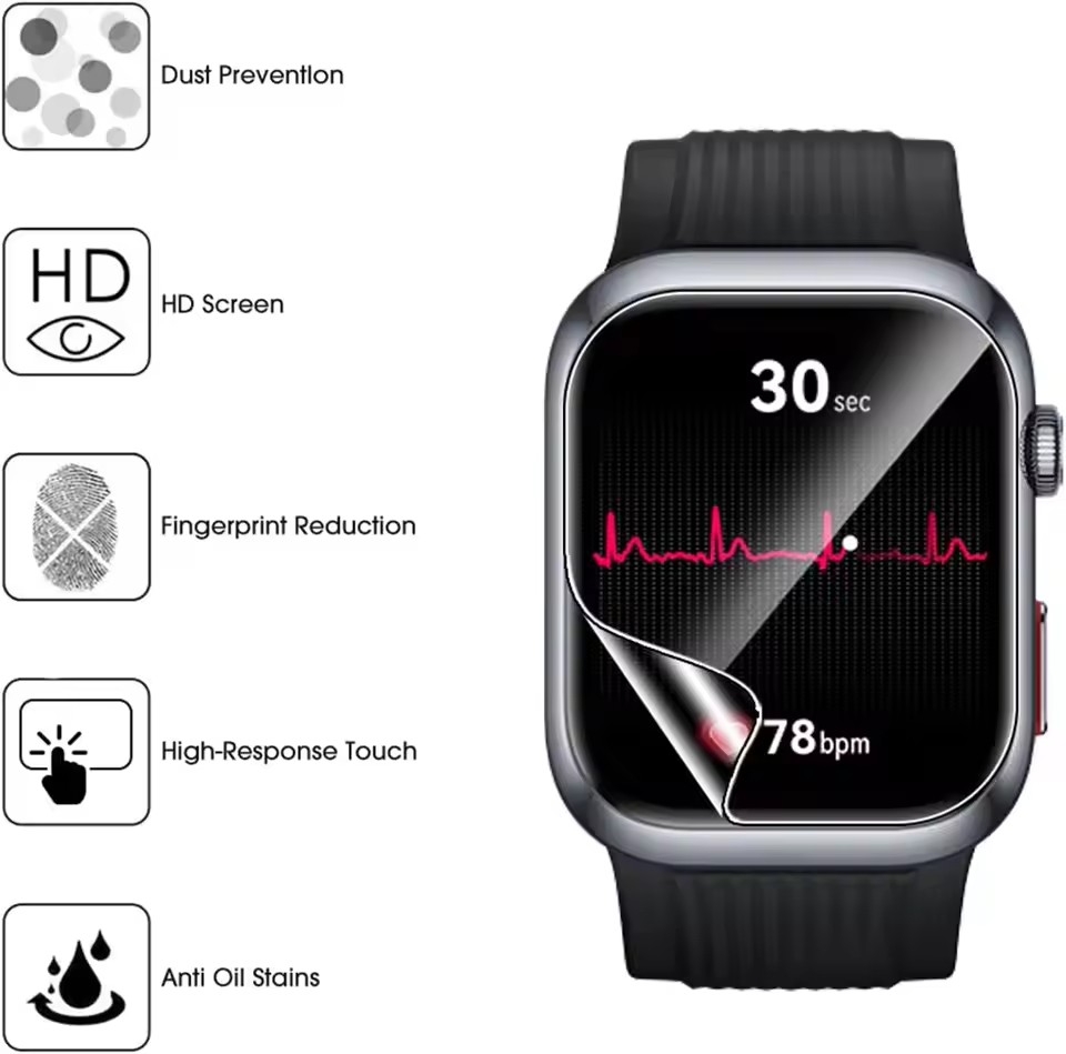 3 Buah Film Hidrogel TPU untuk - Huawei Smartwatch Accessories ulasan dan harga