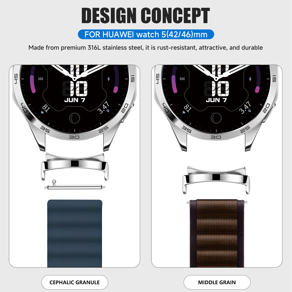 2 Buah Adaptor untuk Jam Tanga - Smartwatch Watch Accessories ulasan dan harga